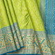 Green And Blue Kanchipuram Silk Saree For Wedding Wear PV NYC 2040