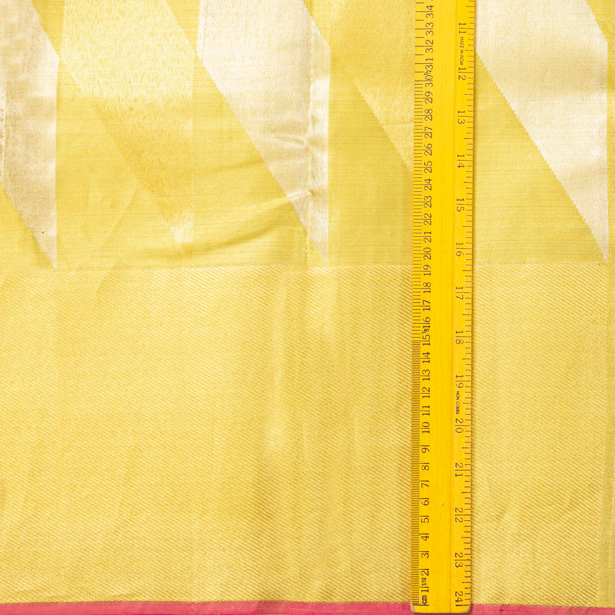 Gold Kanchipuram Tissue Silk Saree For Bridal Wear PV NYC 1946