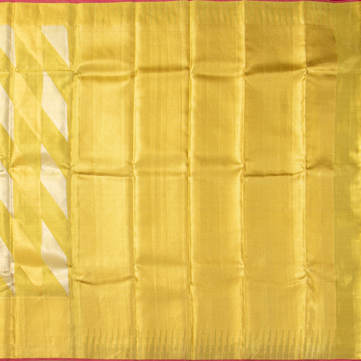 Gold Kanchipuram Tissue Silk Saree For Bridal Wear PV NYC 1946