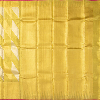Gold Kanchipuram Tissue Silk Saree For Bridal Wear PV NYC 1946