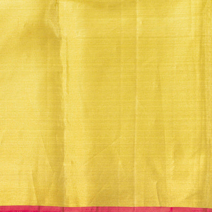 Gold Kanchipuram Tissue Silk Saree For Bridal Wear PV NYC 1946