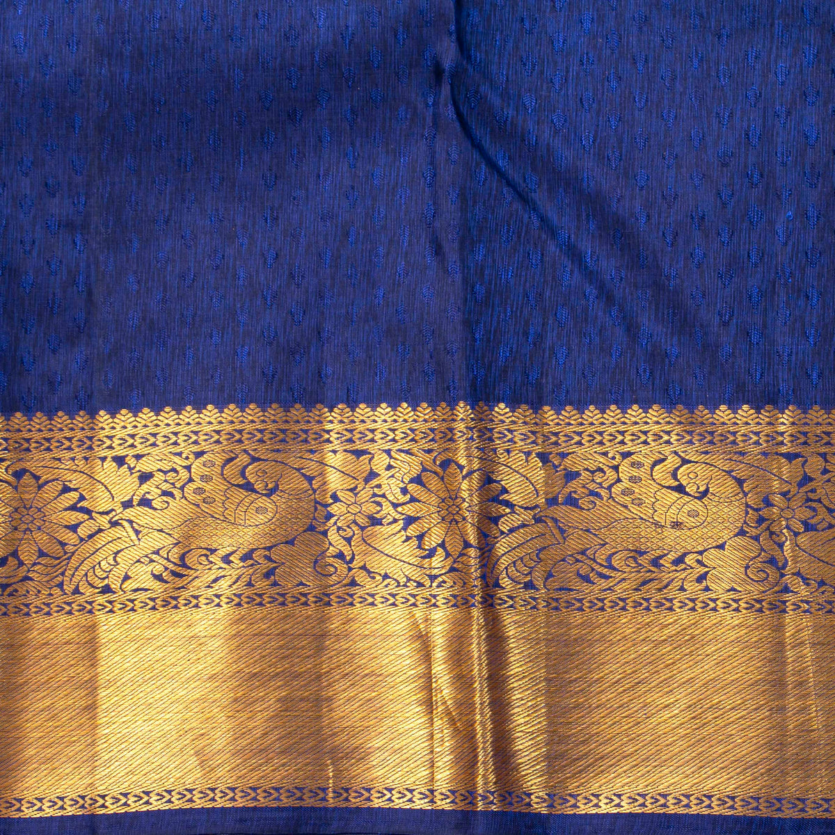 Green And Blue Kanchipuram Silk Saree For Bridal Wear PV NYC 2051