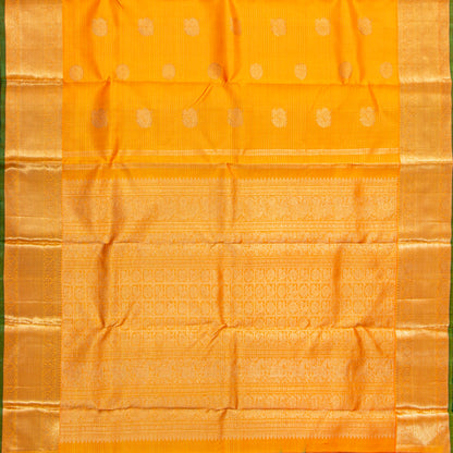 Yellow Kanchipuram Silk Saree For Festive Wear PV NYC 2002