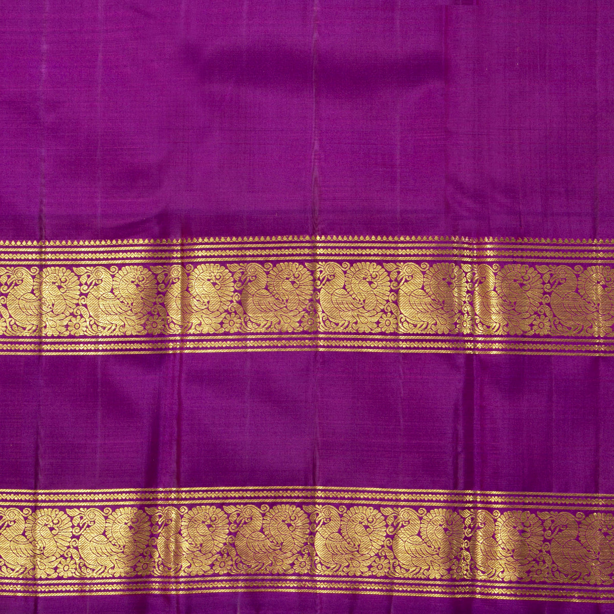 Mustard And Magenta Kanchipuram Silk Saree For Festive Wear PV NYC 1981