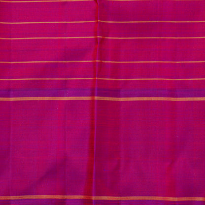 Orange And Magenta Kanchipuram Silk Saree For Festive Wear PV NYC 2066