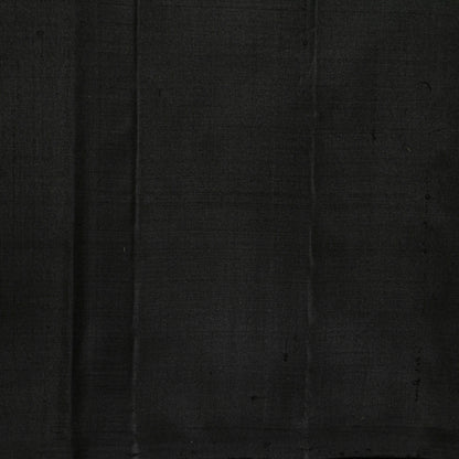 Mustard And Black Thazampoo Border Kanchipuram Silk Saree For Festive Wear PV NYC 2070