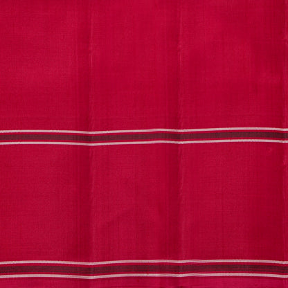 Black And White Checks No Zari Kanchipuram Silk Saree For Festive Wear PV NYC 2071
