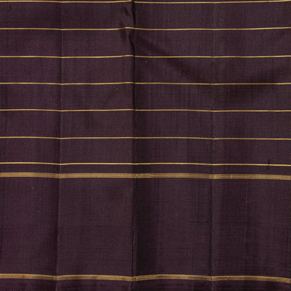 Grey And Brown Kanchipuram Silk Saree For Festive Wear PV 2069
