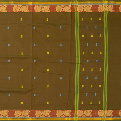 Green Chettinad Cotton Saree PV SK CC 233