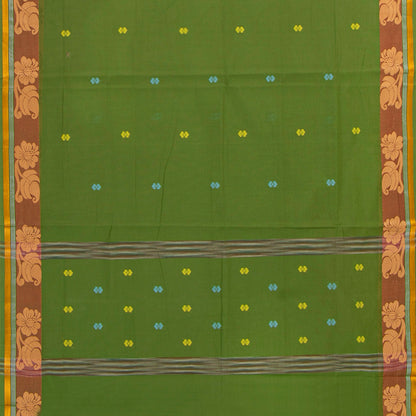 Green Chettinad Cotton Saree PV SK CC 227