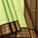 Green And Brown Kanchi Silk Cotton Saree For Festive Wear VP SC 235