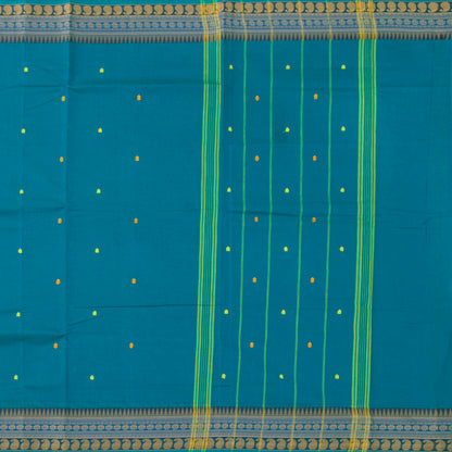 Blue Chettinad Cotton Saree PV SK CC 219