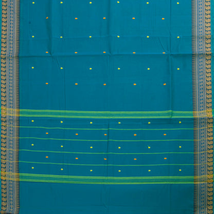Blue Chettinad Cotton Saree PV SK CC 219