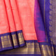 Pink And Violet Kanchi Silk Cotton Saree For Festive Wear VP SC 211