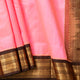 Lotus Pink And Brown Kanchi Silk Cotton Saree For Festive Wear VP SC 207