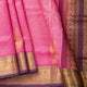 Pink And Deep Purple Kanchi Silk Cotton Saree For Festive Wear VP SC 220