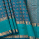 Teal And Turquoise Kanchi Silk Cotton Saree For Festive Wear VP SC 191