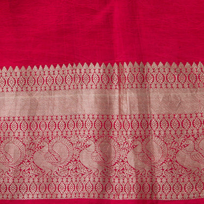 Vamana Avatar Themed Green Handpainted Kalamkari Kanchipuram Silk Saree For Festive Wear PV VSR KK 111