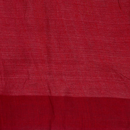 Pink Handpainted Kalamkari Gicha Tussar Silk Saree With Ikkat Pallu For Office Wear PTK VSR 137