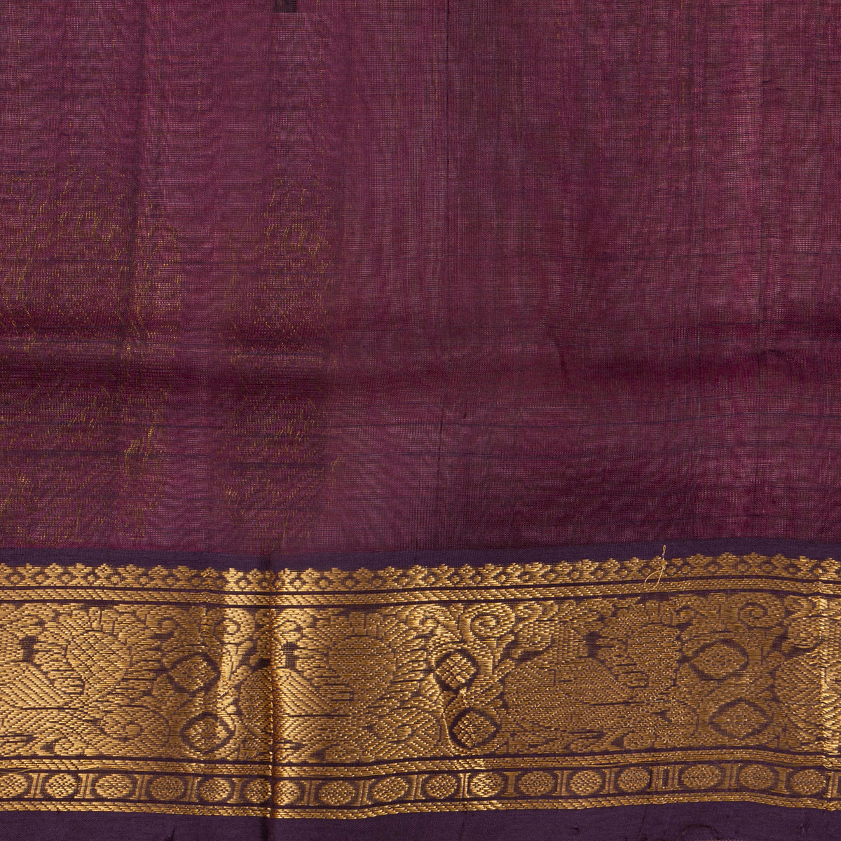 Pink And Deep Purple Kanchi Silk Cotton Saree For Festive Wear VP SC 220