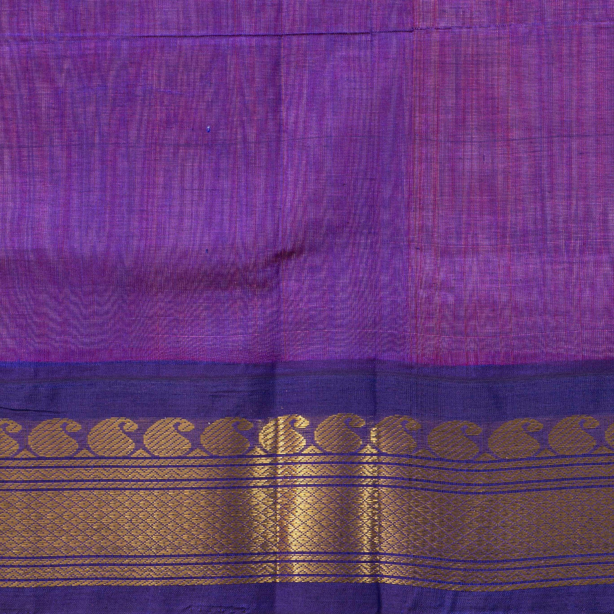 Pink And Violet Kanchi Silk Cotton Saree For Festive Wear VP SC 211