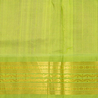 Magenta And Green Kanchi Silk Cotton Saree For Festive Wear VP SC 196