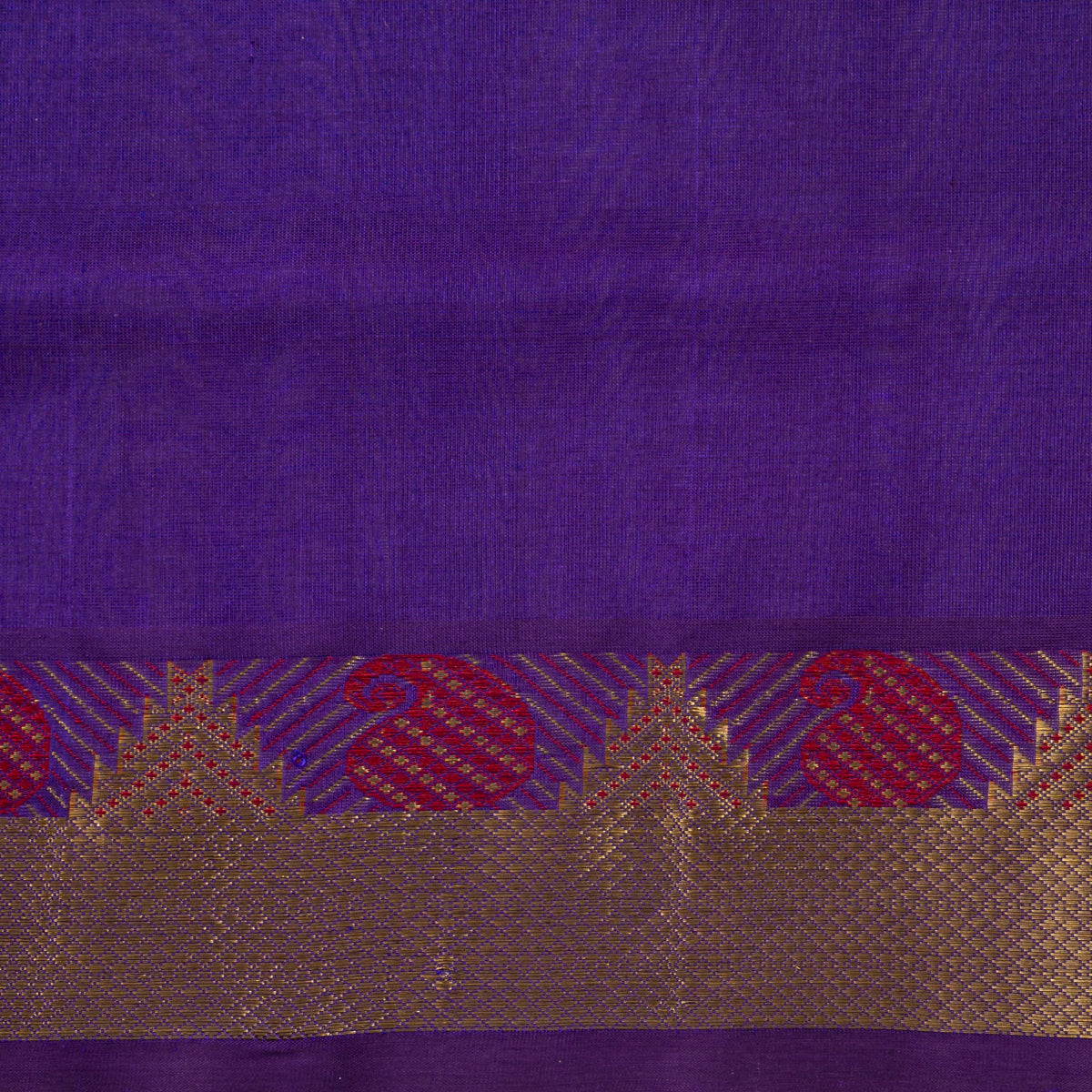 Multi Colour Checks Kanchi Silk Cotton Saree For Festive Wear VP SC 178