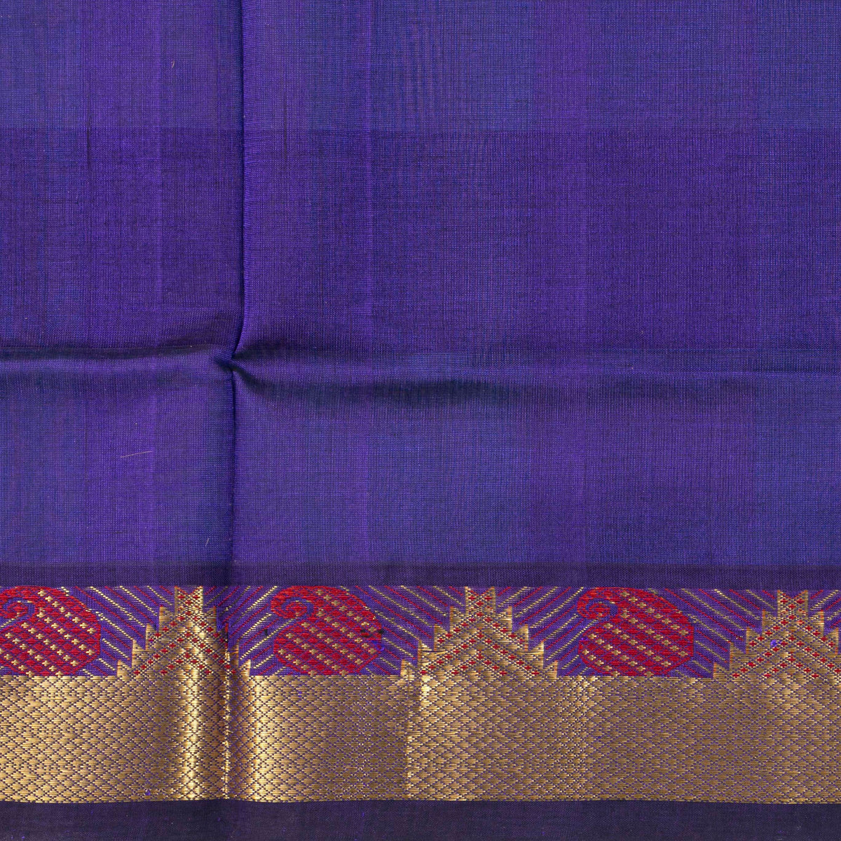 Multi Colour Checks Kanchi Silk Cotton Saree For Festive Wear VP SC 177