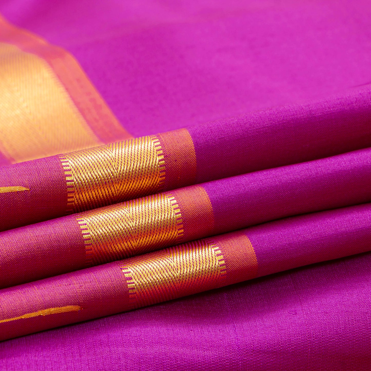 Purple And Pink Kanchipuram Silk Saree For Festive Wear PV ABI 442