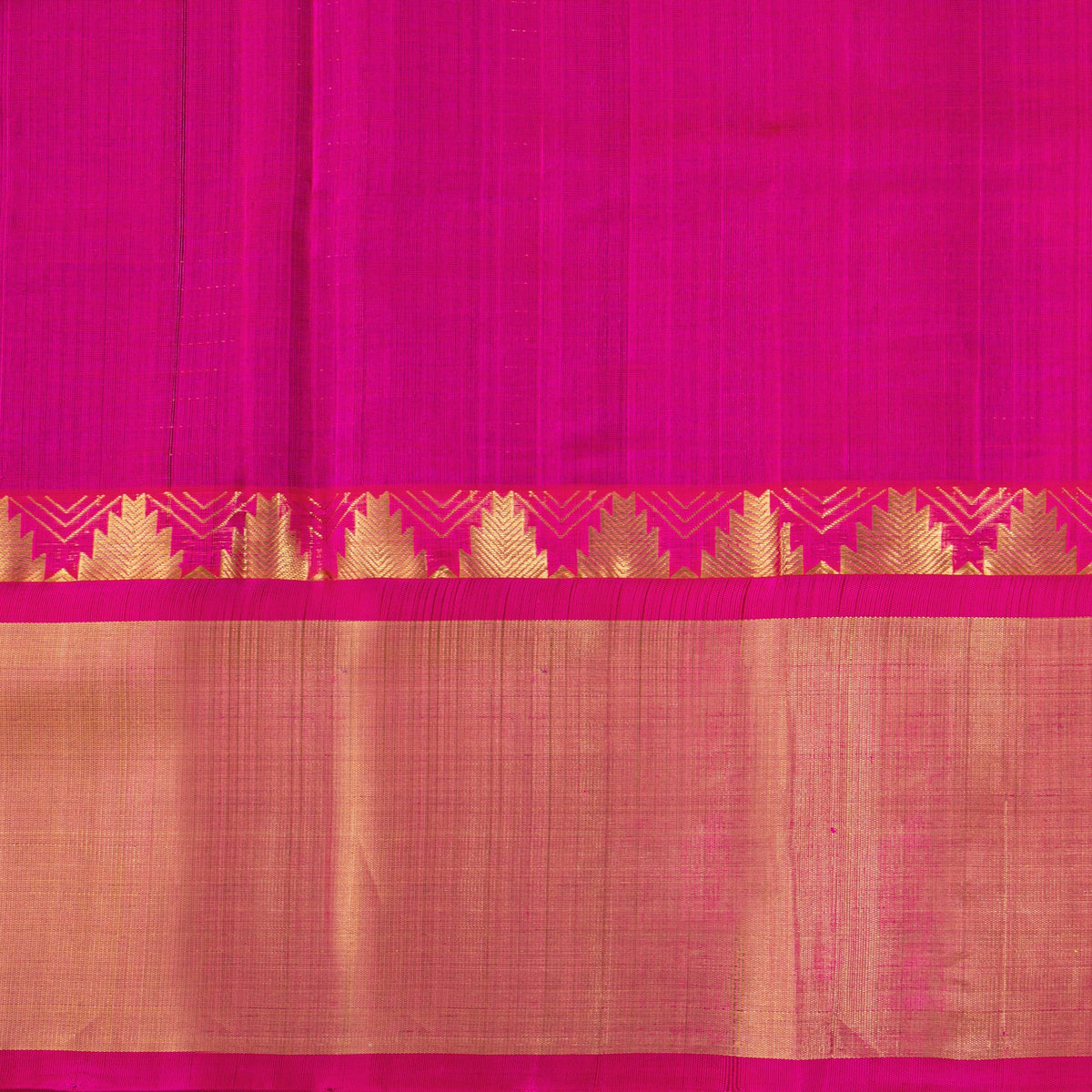 Blue And Pink Kanchi Silk Cotton Saree For Festive Wear VP SC 232