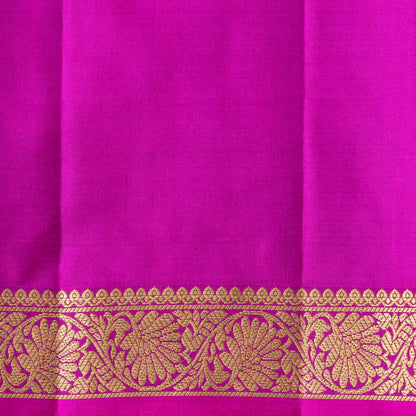 Green And Pink Kanchipuram Soft Silk Saree For Festive Wear PV RSP 217