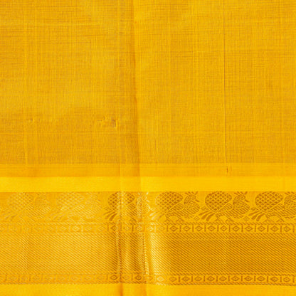 Wine And Yellow Kanchi Silk Cotton Saree For Festive Wear VP SC 259