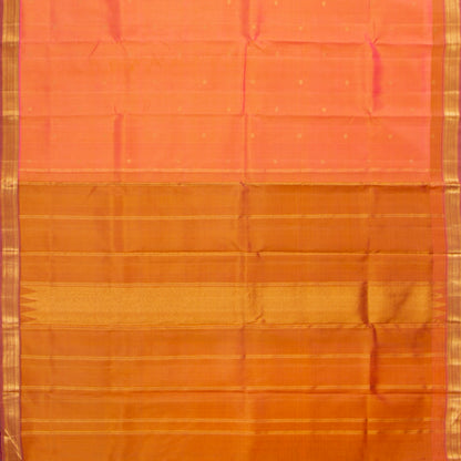 Pastel Peach Kanchipuram Silk Saree For Festive Wear PV ABI 440