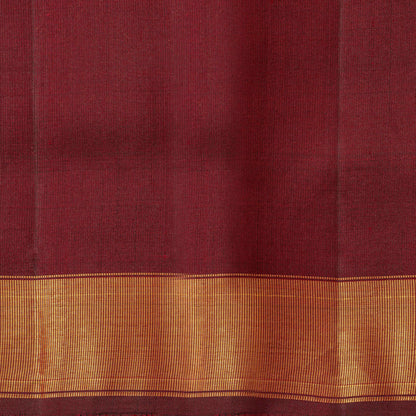 Maroon Kanchipuram Silk Saree WIth Silver And Gold Zari For Festive Wear PV ABI 458