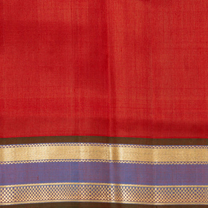 Red And Mauve Thirubuvanam Silk Saree For Festive Wear PV ABI 446
