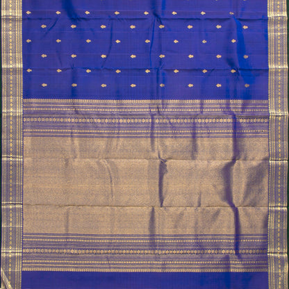 Royal Blue Kanchipuram Silk Saree For Wedding Wear PV ABI 456