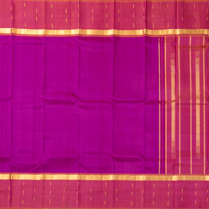 Purple And Pink Kanchipuram Silk Saree For Festive Wear PV ABI 442