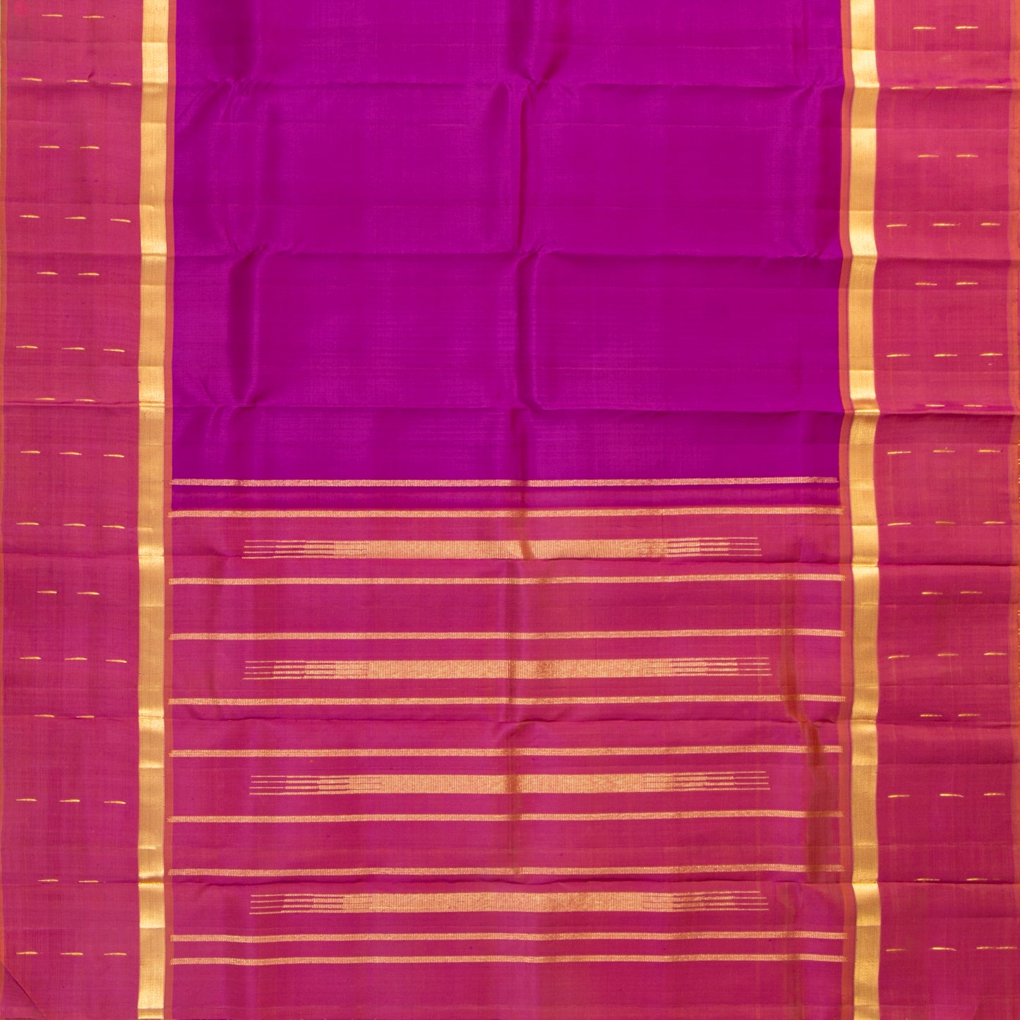 Purple And Pink Kanchipuram Silk Saree For Festive Wear PV ABI 442