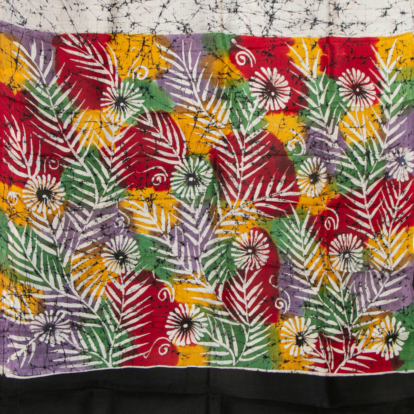 Off White Light Weight Borderless Batik Silk Saree For Office Wear PB 337