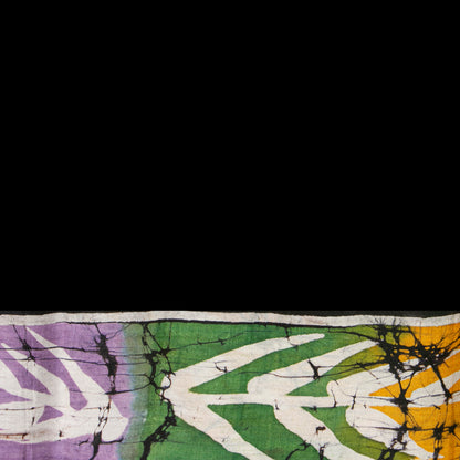 Off White Light Weight Borderless Batik Silk Saree For Office Wear PB 337