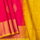 Pink And Yellow Kanchi Silk Cotton Saree For Festive Wear VP SC 184
