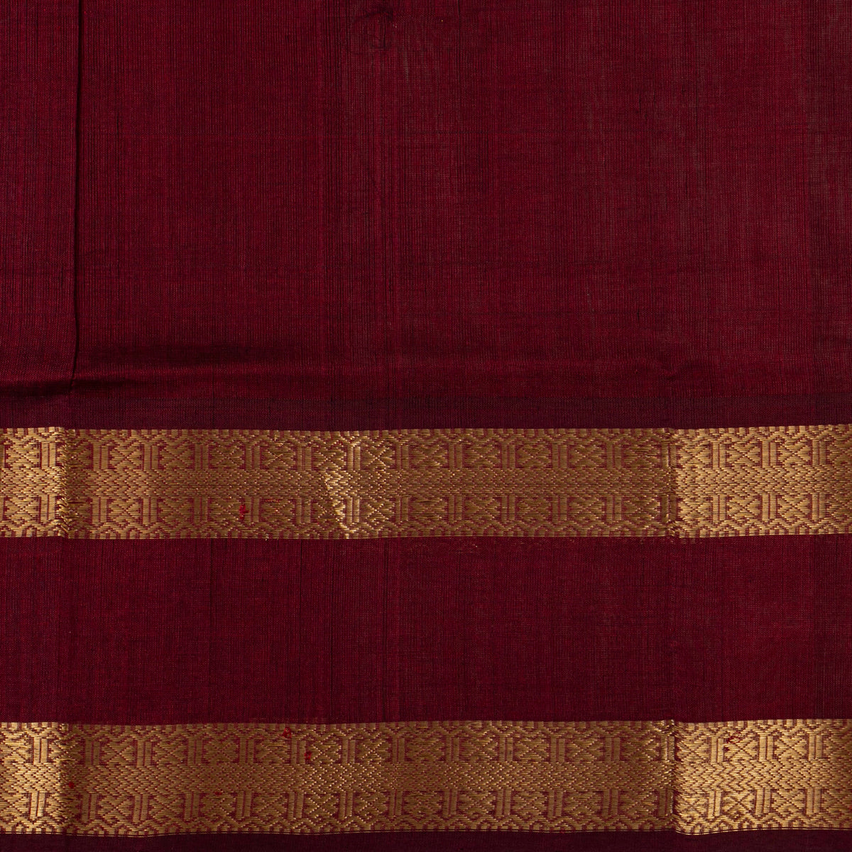 Blue And Maroon Kanchi Silk Cotton Saree For Festive Wear VP SC 267