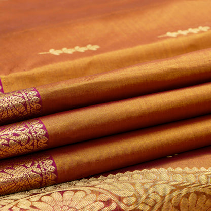 Mustard And Magenta Kanchipuram Soft Silk Saree For Festive Wear PV RSP 214