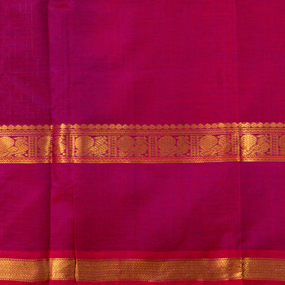 Purple And Pink Kanchi Silk Cotton Saree For Festive Wear VP SC 223