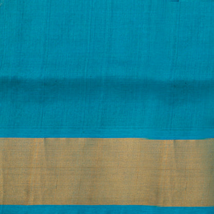 Blue Kanchi Silk Cotton Saree For Festive Wear VP SC 265