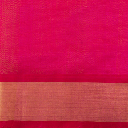 Yellow And Pink Kanchi Silk Cotton Saree For Festive Wear VP SC 261
