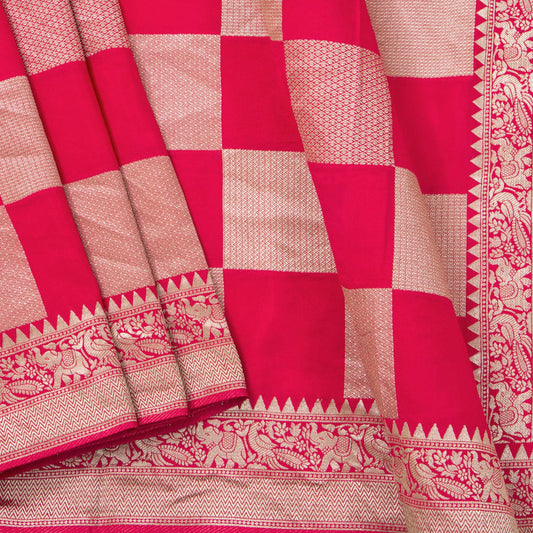 Pink Banarasi Silk Saree PB 306 - Banarasi Silk - Panjavarnam PB 306