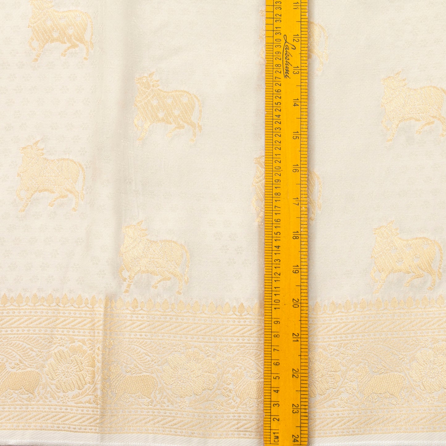 Off White Banarasi Silk Saree PB 308