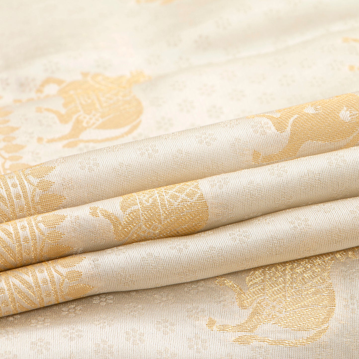 Off White Banarasi Silk Saree PB 308