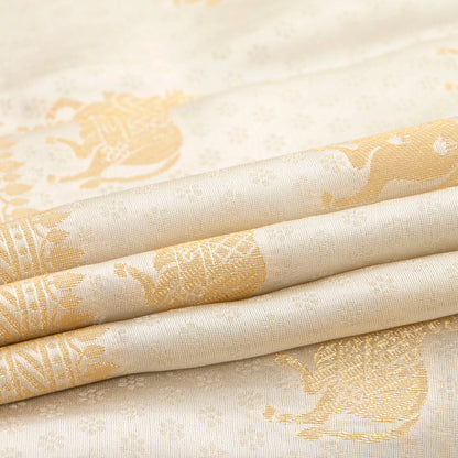 Off White Banarasi Silk Saree PB 308